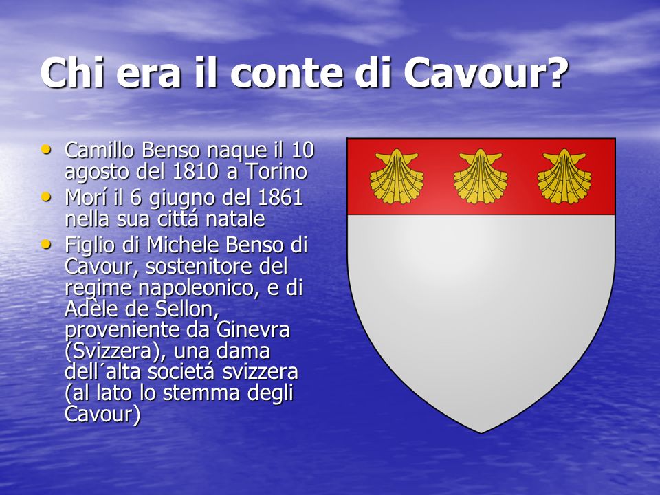 Camillo Benso conte di Cavour ppt video online scaricare